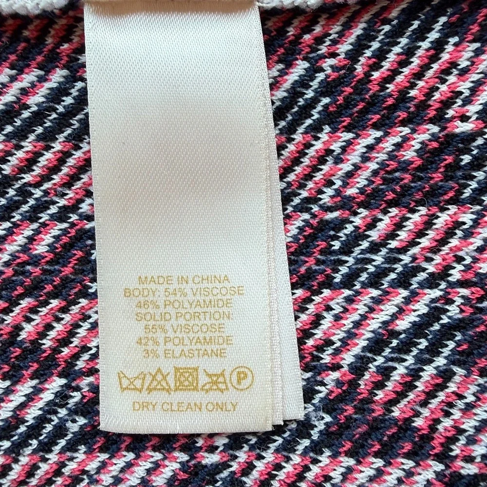 Kate Spade Flying Kites Retro Mod Sweater Sz M Playful Luxe Preppy Parisian Chic